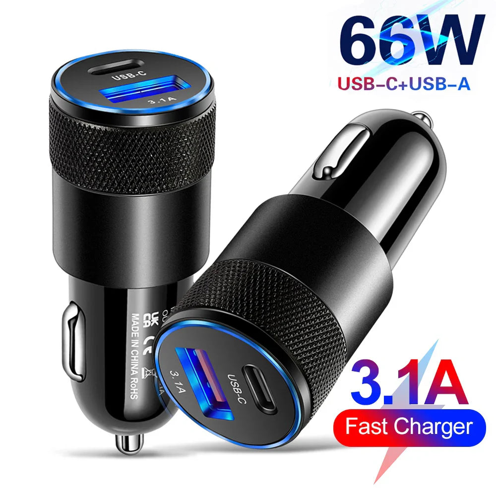 Superszybka Ładowarka Samochodowa USB